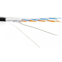 Кабель Hyperline FUTP2-C5-S24-OUT-PE-BK-500 Кабель Hyperline FUTP2-C5-S24-OUT-PE-BK-500