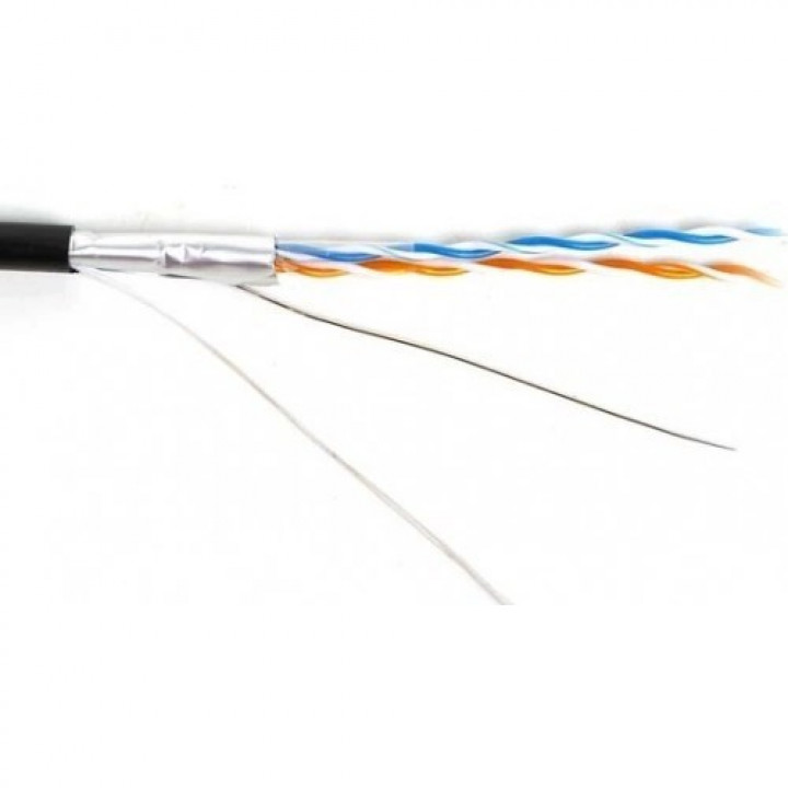Кабель Hyperline FUTP2-C5-S24-OUT-PE-BK-500 (витая пара F/UTP, Cat.5, 2 пары, 500 м) Кабель Hyperline FUTP2-C5-S24-OUT-PE-BK-500 (витая пара F/UTP, Cat.5, 2 пары, 500 м)