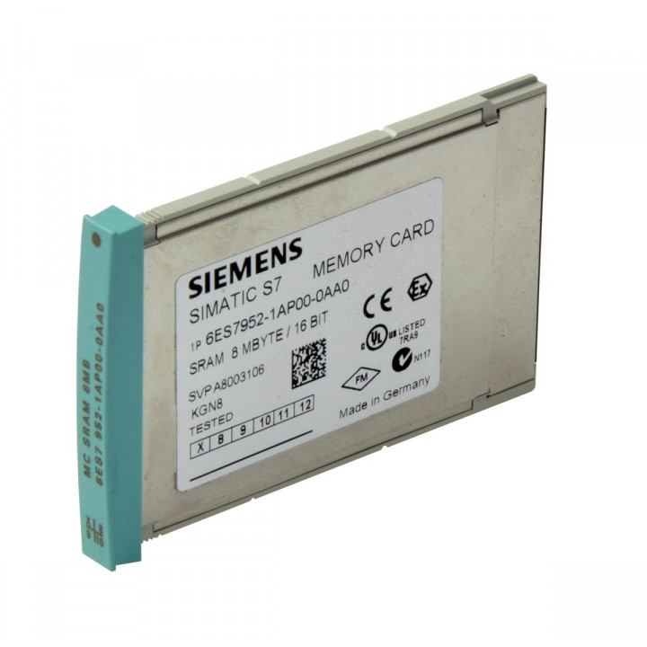 Карта памяти Siemens Simatic 6ES7952-1AP00-0AA0 (RAM, 8 МБ, для контроллеров S7-400)