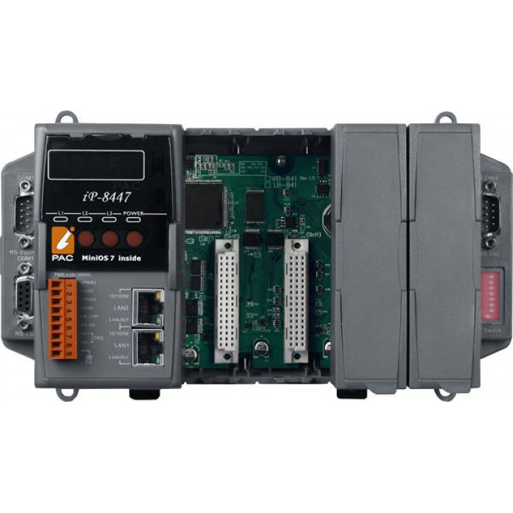 Контроллер ICP DAS iP-8447 CR (80 МГц, 4 слота, ISaGRAF-3)
