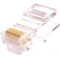Коннектор RJ45/8P8C под витую пару, кат.5e (Класс D), 100МГц, покрытие 6мкд NIKOMAX NMC-RJ88RZ06UD1-100