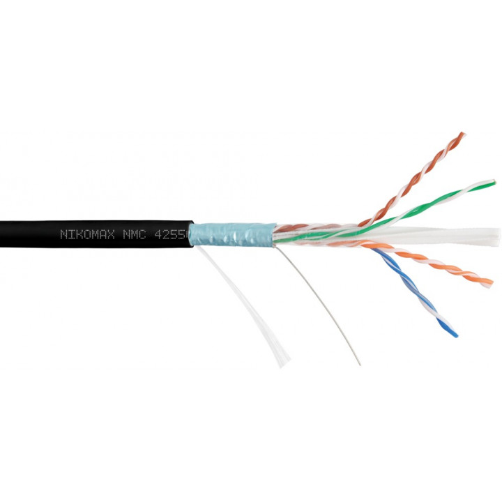 Кабель витая пара NIKOMAX NMC 4255C-BK (F/UTP, Cat.6a, 500 МГц, 23AWG, BC, черн., 500 м) Кабель витая пара NIKOMAX NMC 4255C-BK (F/UTP, Cat.6a, 500 МГц, 23AWG, BC, черн., 500 м)