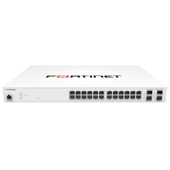 Коммутатор Fortinet FS-224D-FPOE (24 порта GE PoE+, 2xSFP)