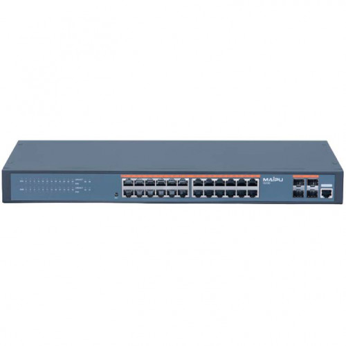 Коммутатор Maipu IS230-28TP-AC (24 порта 1GbE, 4 SFP, PoE&PoE+, 380W)
