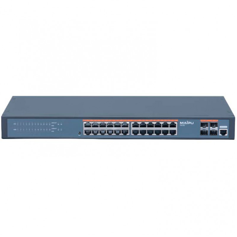 Коммутатор Maipu IS230-28TP-AC (24 порта 1GbE, 4 SFP, PoE&PoE+, 380W)