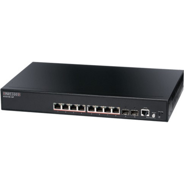 Коммутатор Edge-Core ECS2100-10P (8x1G + 2 SFP, PoE 125W, Pro Smart L2)