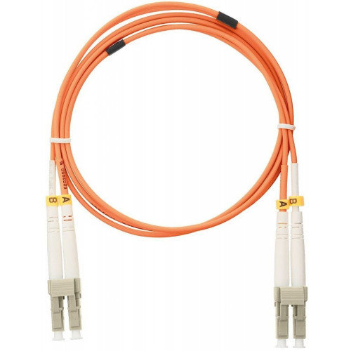 Шнур волоконно-оптический соединительный NIKOMAX NMF-PC2M2C2-LCU-LCU-001 (многомодовый 50/125 OM2, LC/UPC-LC/UPC, двойной, 1м, оранжевый)