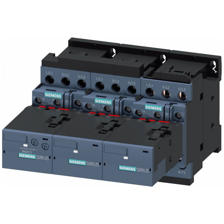 Контакторная сборка Siemens 3RA2425-8XF32-1AL2 (звезда-треугольник, AC3, 15/18.5 кВт, 400V, AC 230V, S0, винтовые клеммы)