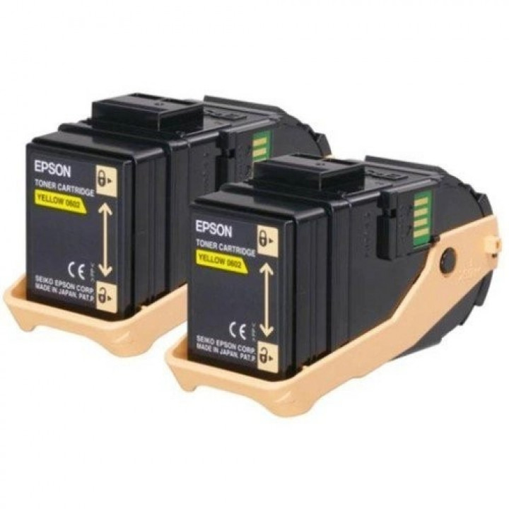 Картридж Epson C13S050606 (AL-C9300N Double Pack Toner Cartridge Yellow 6.5kx2)