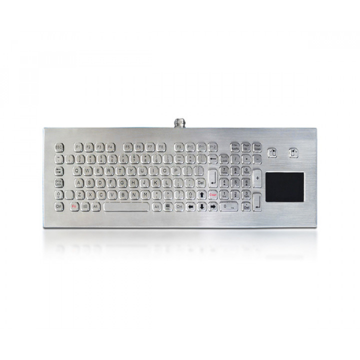 Антивандальная клавиатура Key Technology K-TEK-A420TP-KP-FN-DWP-US/RU-USB (нержавеющая сталь IP65, русифицированная, 103 клавиши, USB)
