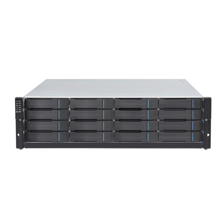 Система хранения данных Infortrend GS 1016R2CF-D (EonStor GS1000, 3U/16x3.5, NAS, block, dual controller, 8x1G iSCSI, 4x4GB)