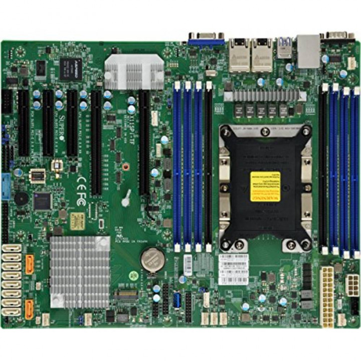 Серверная материнская плата Supermicro MBD-X11SPI-TF (Soc-3647, iC622, ATX, 8xDDR4, 10xSATA3)