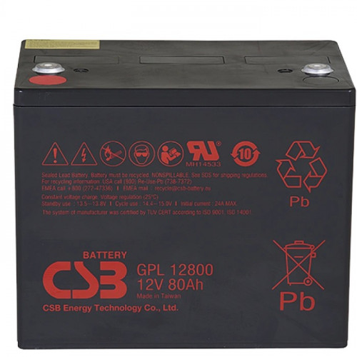 Аккумулятор CSB GPL12800
