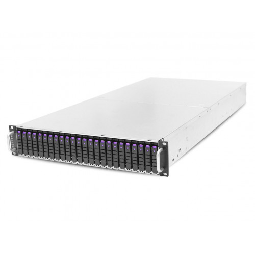 Серверная платформа AIC XP1-A202PV02 (2U, 24xNVMe U.2, 2xLGA3647, 1200W)