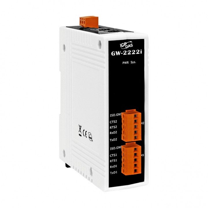 Преобразователь ICP DAS GW-2222i CR (2-портовый Modbus TCP в Modbus RTU/ASCII RS-232, PoE, изоляция порта) Преобразователь ICP DAS GW-2222i CR (2-портовый Modbus TCP в Modbus RTU/ASCII RS-232, PoE, изоляция порта)