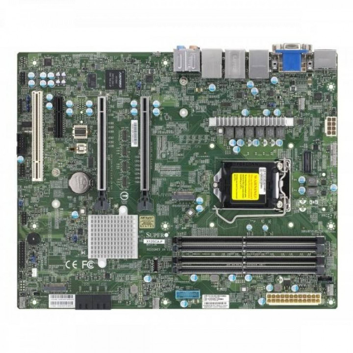Серверная материнская плата Supermicro MBD-X12SCA-F-O (W-1200 CPU, 4 DIMM, W480, SATA3 RAID)