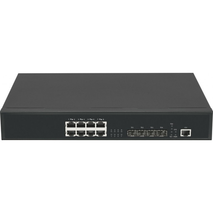 Коммутатор NIKOMAX GL-SW-G302-12TC (управляемый L3, Stack, 8x2.5G BaseT, 4x10G SFP+) Коммутатор NIKOMAX GL-SW-G302-12TC (управляемый L3, Stack, 8x2.5G BaseT, 4x10G SFP+)