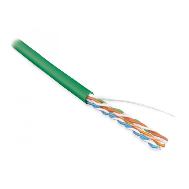 Кабель Hyperline UUTP4-C5E-S24-IN-LSZH-GN-305 (витая пара 5e, 4 пары 24 AWG, solid, LSZH, 305 м, зеленый) Кабель Hyperline UUTP4-C5E-S24-IN-LSZH-GN-305 (витая пара 5e, 4 пары 24 AWG, solid, LSZH, 305 м, зеленый)