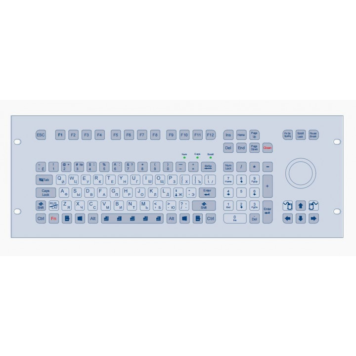Промышленная клавиатура Key Technology K-TEK-D483-178-MTB-KP-FN-SW-US/RU-USB (встраиваемая, IP65, 105 клавиш, трекбол, USB) Промышленная клавиатура Key Technology K-TEK-D483-178-MTB-KP-FN-SW-US/RU-USB (встраиваемая, IP65, 105 клавиш, трекбол, USB)