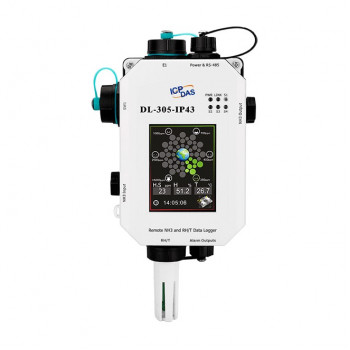 Датчик температуры, влажности, точки росы и концентрации CO ICP DAS DL-305-IP43