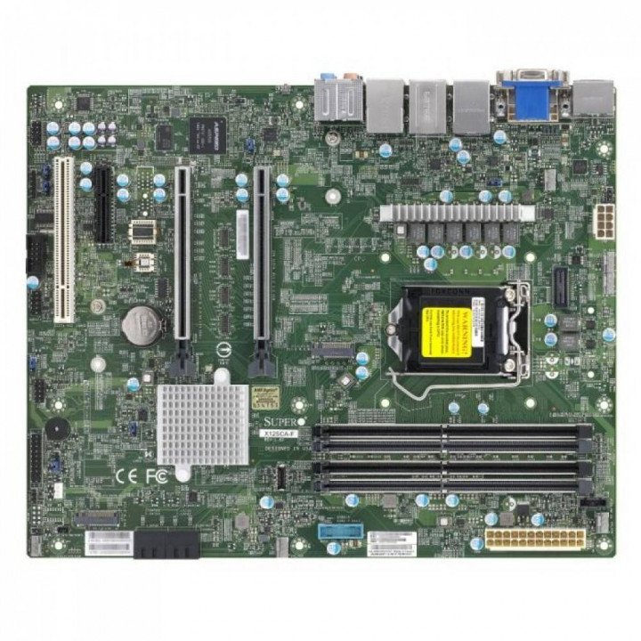 Серверная материнская плата Supermicro MBD-X12SCA-F-B (W-1200 CPU, 4 DIMM, W480, SATA3 RAID)