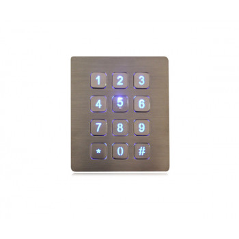 Клавиатура вандалозащищённая Key Technology K-TEK-B88KP-BL-DWP