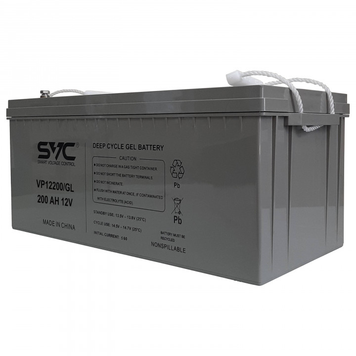 Аккумуляторная батарея SVC SVC-VP12200/GL (12В/200Ач, 240*520*225 мм, 53 кг)