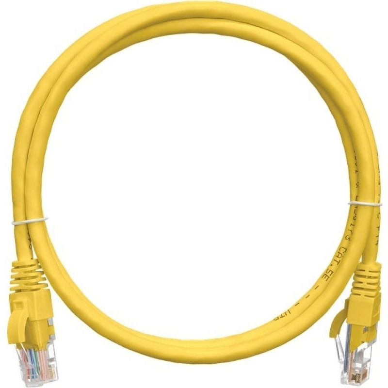 Коммутационный шнур NIKOMAX NMC-PC4UD55B-015-C-YL (U/UTP 4 пары, Cat.5e, 1.5м, желтый)