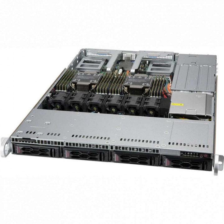 Серверная платформа Supermicro SYS-610C-TR (2x4310, 4x32Gb, 4x3.5", 2x10Gbe, 860W)