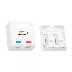 Настенная розетка NIKOMAX NMC-WO2UD2-FT-ST-WT