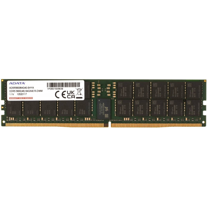 Оперативная память ADATA AD5R560064G40-SHYA (64GB DDR5 5600MHz R-DIMM)