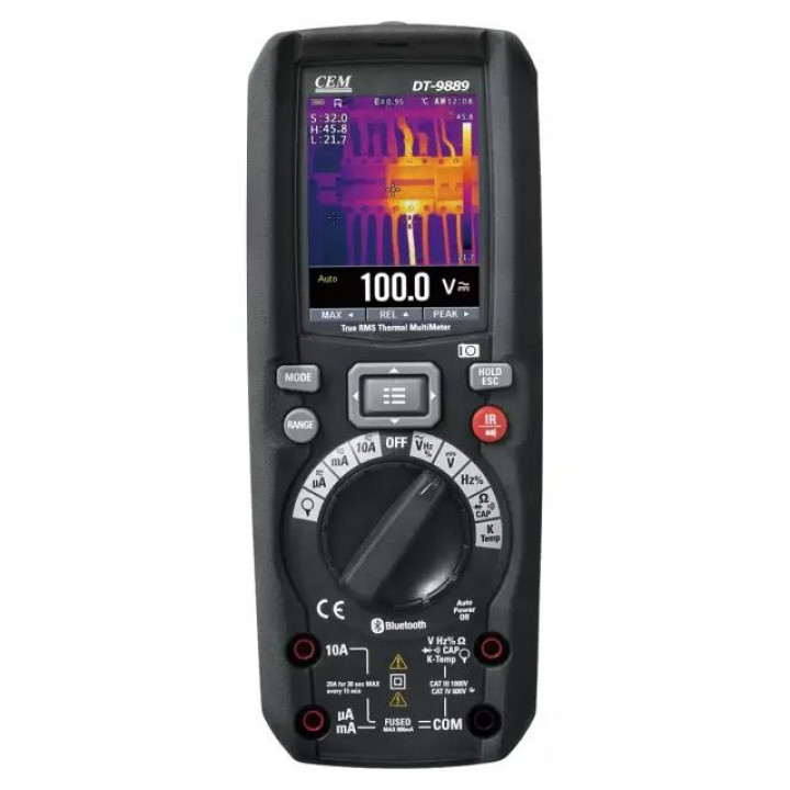 Мультиметр-тепловизор CEM DT-9889 (1000 В, 10 А, 384x288 пикс)