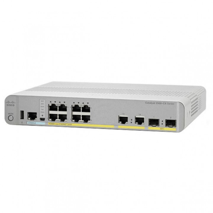 Коммутатор Cisco WS-C3560CX-8PT-S (8 портов PoE, IP Base) Коммутатор Cisco WS-C3560CX-8PT-S (8 портов PoE, IP Base)