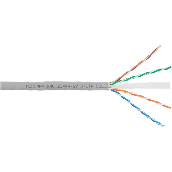 Кабель витая пара NIKOMAX NMC 2140A-GY (U/UTP, Cat.6, 250 МГц, серая оболочка, 305 м) Кабель витая пара NIKOMAX NMC 2140A-GY (U/UTP, Cat.6, 250 МГц, серая оболочка, 305 м)