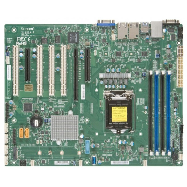 Серверная материнская плата Supermicro MBD-X11SSA-F-B (LGA 1151, Intel Xeon E3-1200 v6/v5) Серверная материнская плата Supermicro MBD-X11SSA-F-B (LGA 1151, Intel Xeon E3-1200 v6/v5)