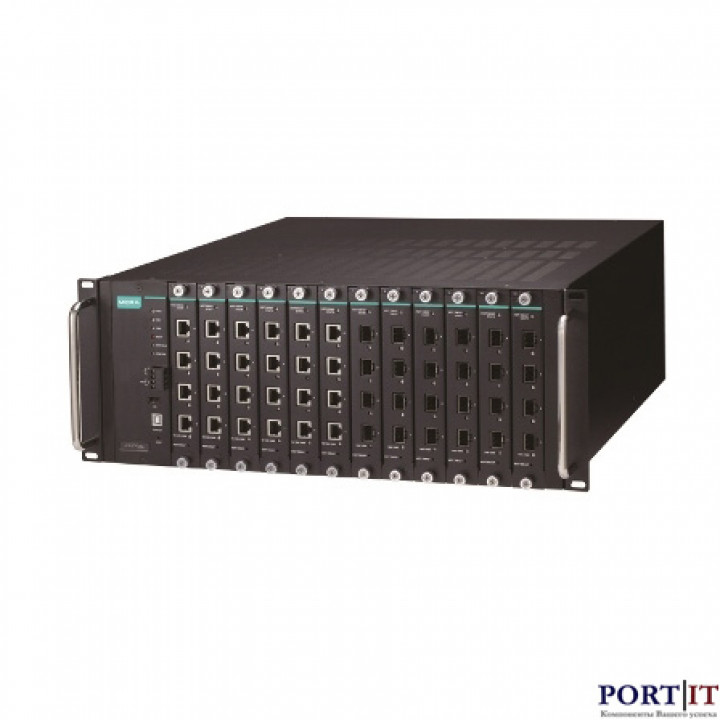 Промышленный управляемый модульный коммутатор Layer 3 MOXA ICS-G7848A-HV-HV (12 слотов, двойное питание 85-264В AC, -10..+60C)