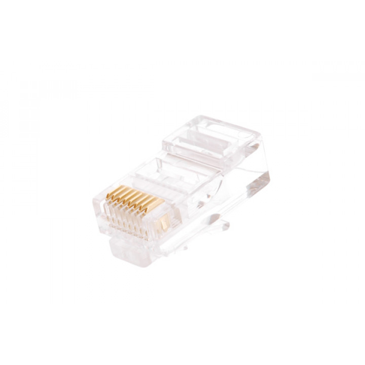 Коннектор RJ45/8P8C NIKOMAX NMC-RJ88RZ50UD1-100 (кат.5е, 50мкд, универсальный, неэкранированный, 100шт)