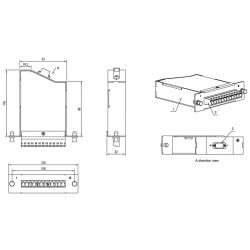Оптическая кассета Hyperline FO-CSS-W120H32-9-1MTPM-12LC-BL Оптическая кассета Hyperline FO-CSS-W120H32-9-1MTPM-12LC-BL
