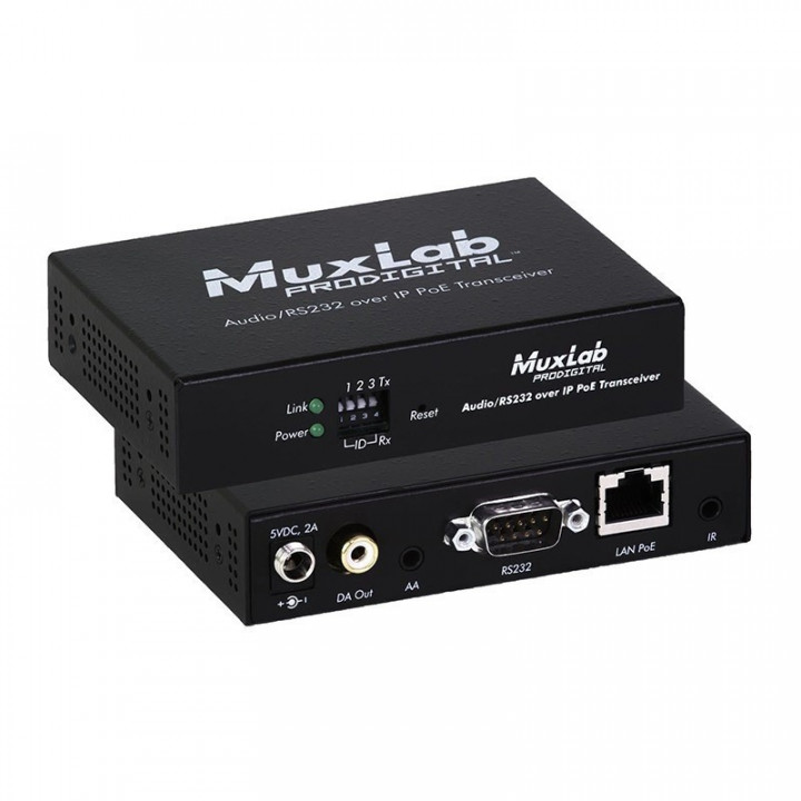 Приёмник MuxLab 500755 (Audio/RS232/IR over IP, PoE, сжатие MJPEG) Приёмник MuxLab 500755 (Audio/RS232/IR over IP, PoE, сжатие MJPEG)