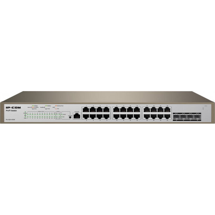 Коммутатор IP-COM PRO-S24-410W (24 порта PoE, 2 SFP, пропускная способность 56 Gbps) Коммутатор IP-COM PRO-S24-410W (24 порта PoE, 2 SFP, пропускная способность 56 Gbps)