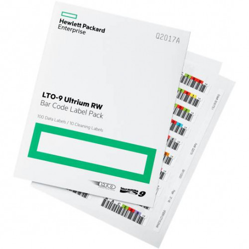 Наклейки HPE Q2017A LTO-9 Ultrium RW Bar Code Label Pack