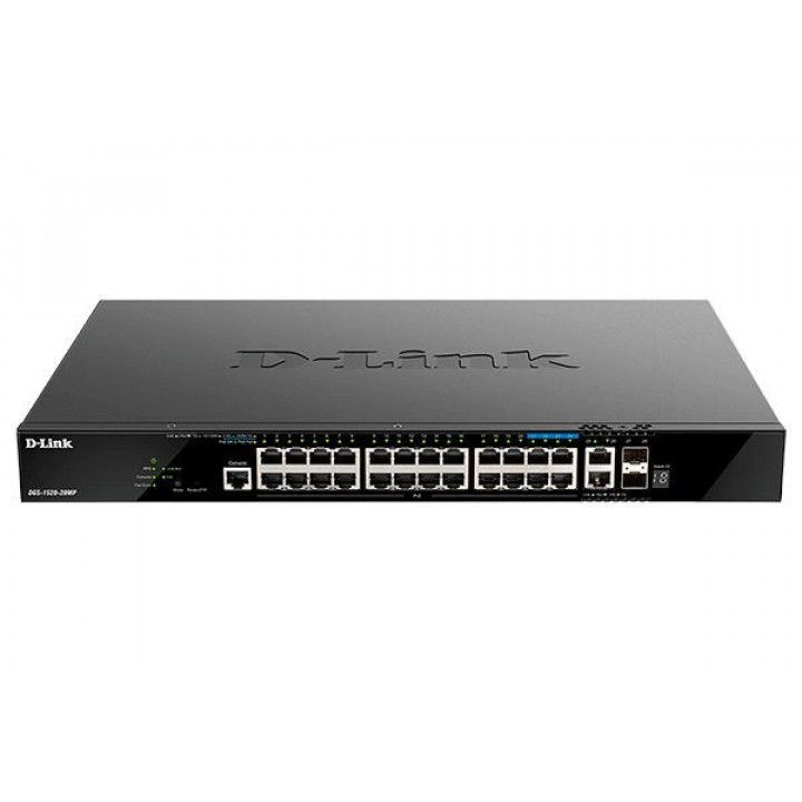 Коммутатор D-Link DGS-1520-28MP/A1A (L3, 20 портов 1GbE, 4 порта 2.5GbE) Коммутатор D-Link DGS-1520-28MP/A1A (L3, 20 портов 1GbE, 4 порта 2.5GbE)