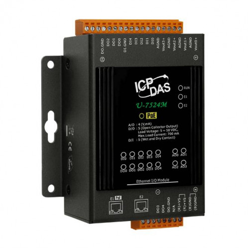 Модуль ICP DAS U-7524M CR (4AO, 5DI, 5DO, Ethernet, OPC UA)