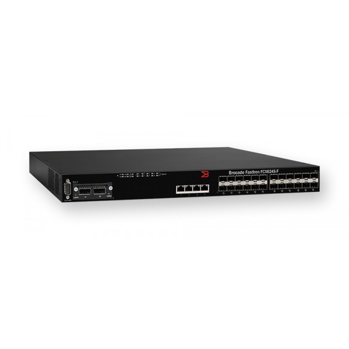 Коммутатор Brocade FCX624S-F (24x1Gb SFP, 2x16Gb stacking) Коммутатор Brocade FCX624S-F (24x1Gb SFP, 2x16Gb stacking)