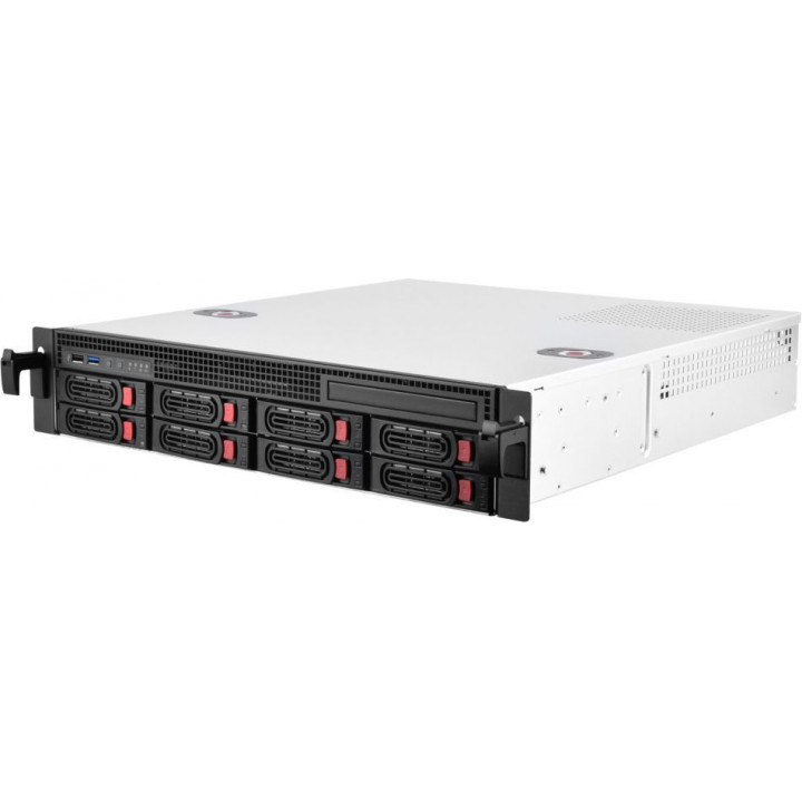 Серверный корпус Silverstone G59RM2130800020 (2U, mATX/mITX, 8x3.5" Hot-swap, 1x2.5")