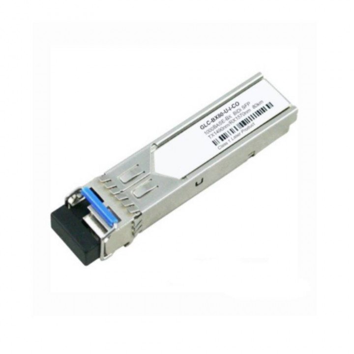 SFP модуль Cisco GLC-BX80-U-I= (1000BASE-BX80, 1490nm, 80 км, одномодовое волокно)