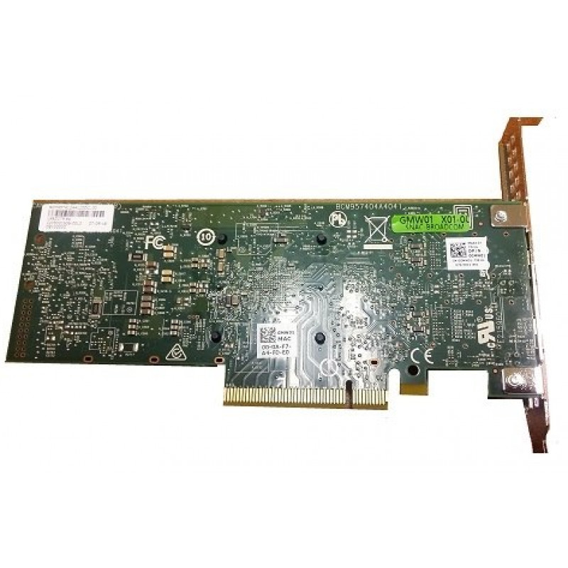 Сетевая карта Dell 540-BBUO (Broadcom 57416, Dual port 10Gbit Base-T, PCIe FP for 14G)