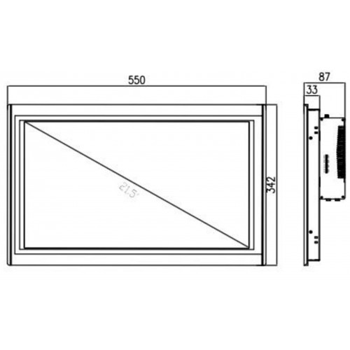 Промышленный панельный компьютер NODKA TPC6000-A2154-TP-8100T-8G-SSD256G