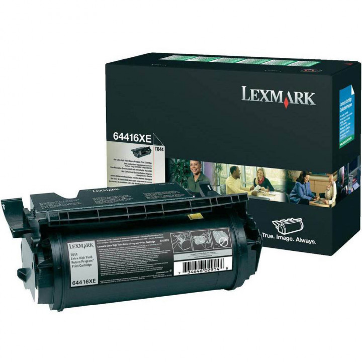 Лазерный картридж Lexmark 64416XE (черный, сверхвысокой ёмкости, для T64x, 32K) Лазерный картридж Lexmark 64416XE (черный, сверхвысокой ёмкости, для T64x, 32K)