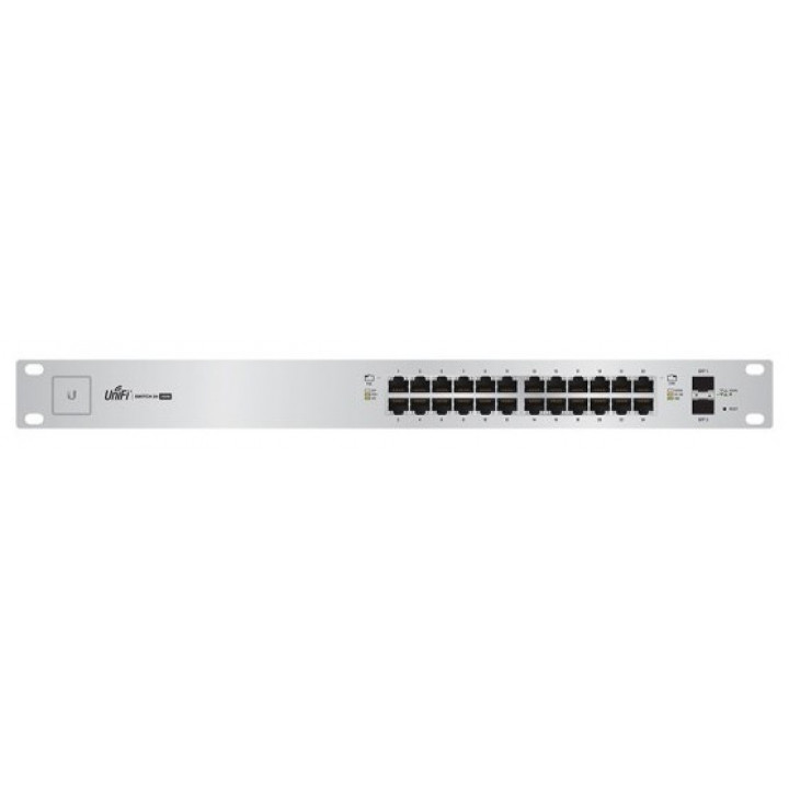 Коммутатор Ubiquiti US-24-250W (24x 1G RJ45, 2x SFP, PoE 220 Вт) Коммутатор Ubiquiti US-24-250W (24x 1G RJ45, 2x SFP, PoE 220 Вт)